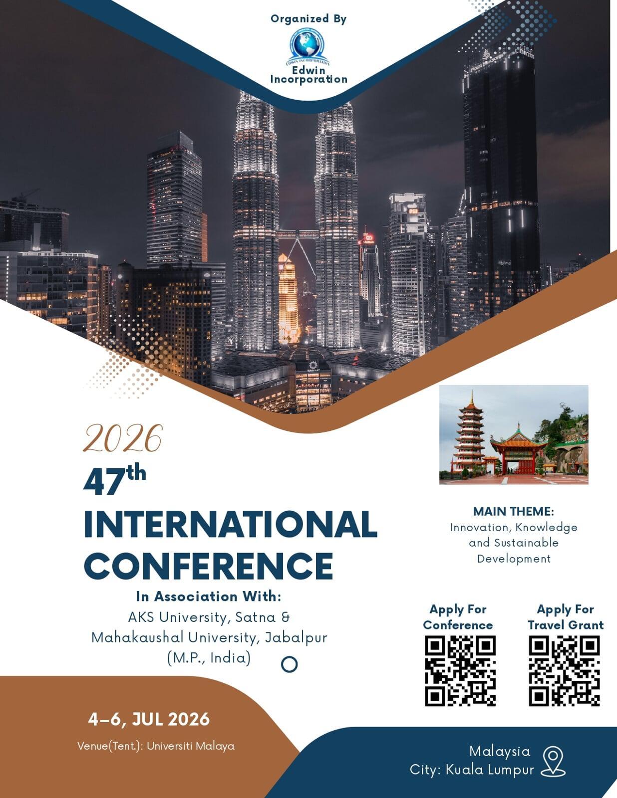 47th International Conference Malaysia Poster